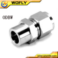 Conector de soldadura de tubo macho de 1/8 &quot;a 1&quot; Acoplamiento de tubo de compresión de acero inoxidable